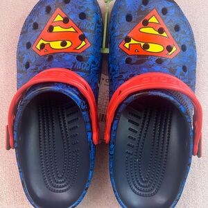 CROCS Superman Clogs - Blue and Red